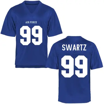 Men's Aidan Swartz Air Force Falcons Game Royal Blue Football College Jersey