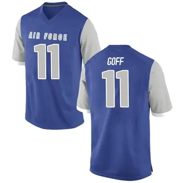 Men's Camby Goff Air Force Falcons Game Royal Football College Jersey