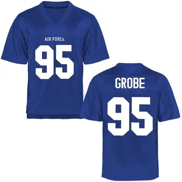 Men's Daniel Grobe Air Force Falcons Replica Royal Blue Football College Jersey