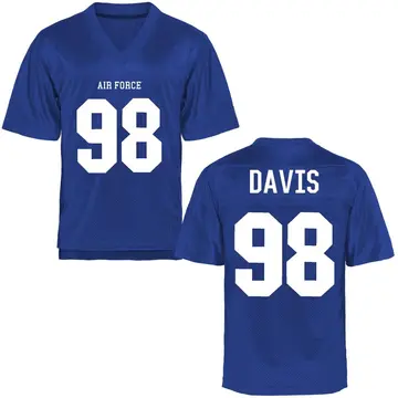 Men's DeSean Davis Air Force Falcons Game Royal Blue Football College Jersey