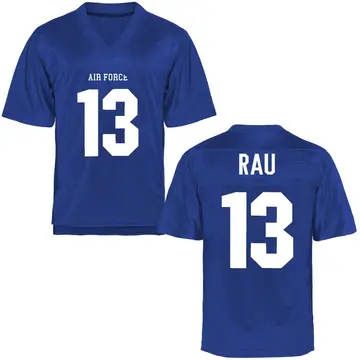 Men's Evan Rau Air Force Falcons Replica Royal Blue Football College Jersey
