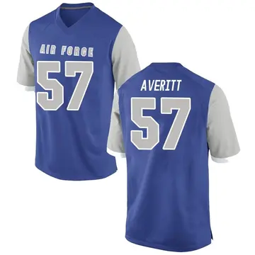 Men's Gabriel Averitt Air Force Falcons Game Royal Football College Jersey