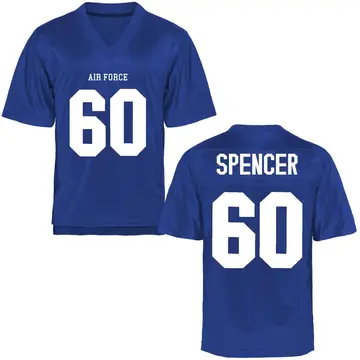 Men's Gage Spencer Air Force Falcons Game Royal Blue Football College Jersey