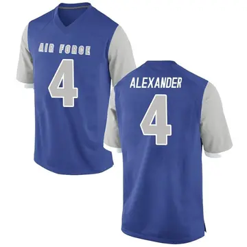 Men's Kendin Alexander Air Force Falcons Replica Royal Football College Jersey