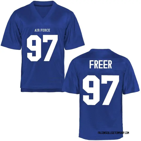 Men's Luke Freer Air Force Falcons Game Royal Blue Football College Jersey