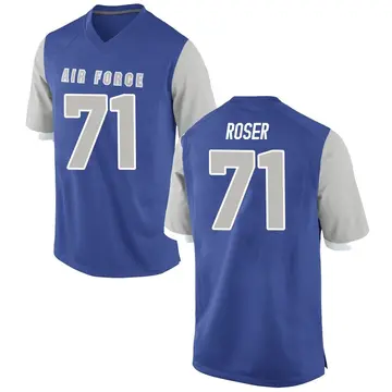 Men's Marcus Roser Air Force Falcons Game Royal Football College Jersey