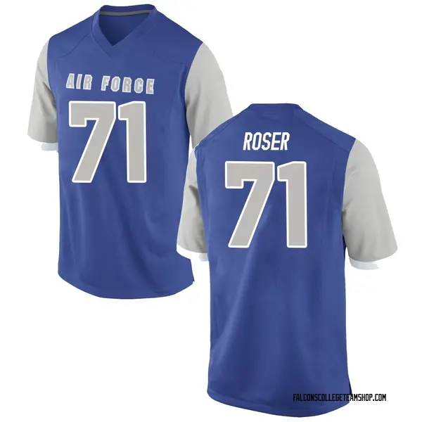 Men's Marcus Roser Air Force Falcons Nike Replica Royal Football College Jersey