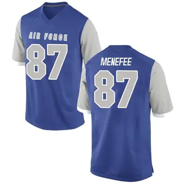 Men's Parker Menefee Air Force Falcons Game Royal Football College Jersey