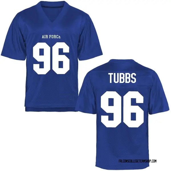 Men's Reagan Tubbs Air Force Falcons Replica Royal Blue Football College Jersey