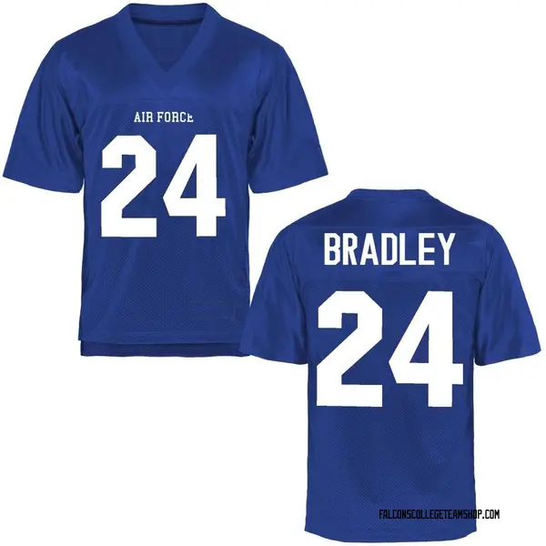 Men's Roman Bradley Air Force Falcons Replica Royal Blue Football College Jersey
