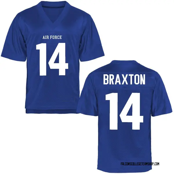 Men's Shawn Braxton Air Force Falcons Game Royal Blue Football College Jersey