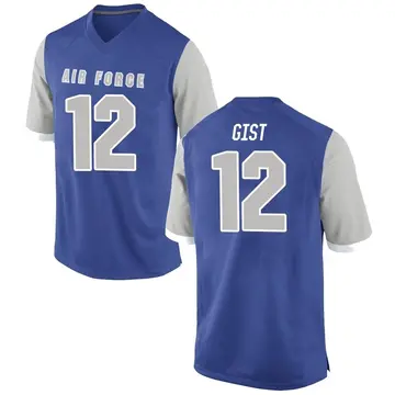 Men's Terrence Gist Air Force Falcons Replica Royal Football College Jersey