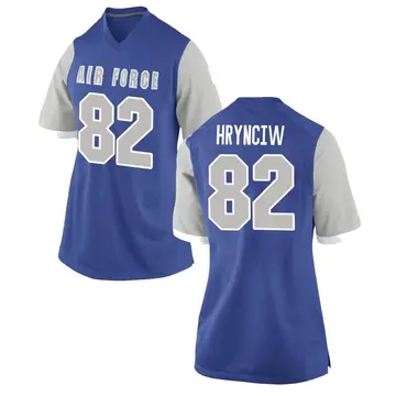 Women's Adam Hrynciw Air Force Falcons Nike Replica Royal Football College Jersey