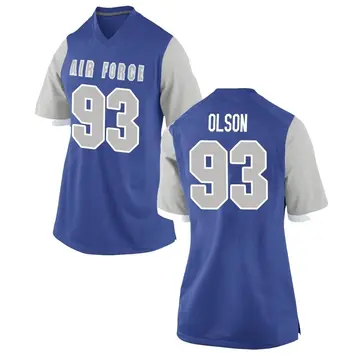 Women's Bryce Olson Air Force Falcons Nike Replica Royal Football College Jersey