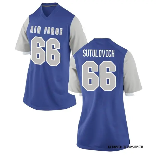 Women's Jace Sutulovich Air Force Falcons Nike Game Royal Football College Jersey