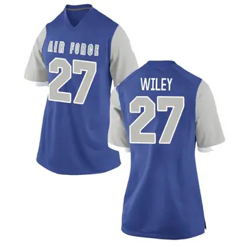 Women's Jet Wiley Air Force Falcons Nike Replica Royal Football College Jersey