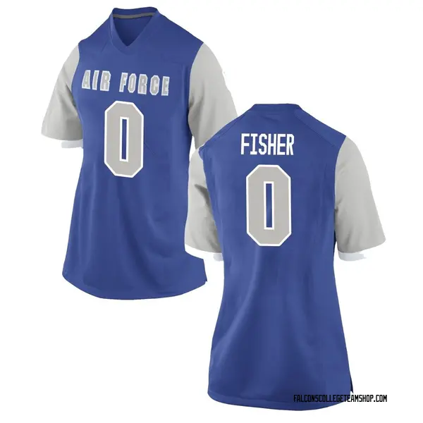Women's Luke Fisher Air Force Falcons Nike Replica Royal Football College Jersey