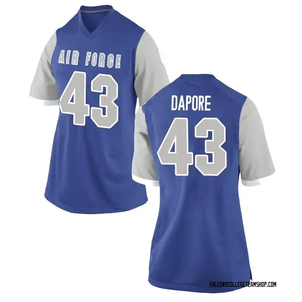 Women's Matthew Dapore Air Force Falcons Nike Game Royal Football College Jersey