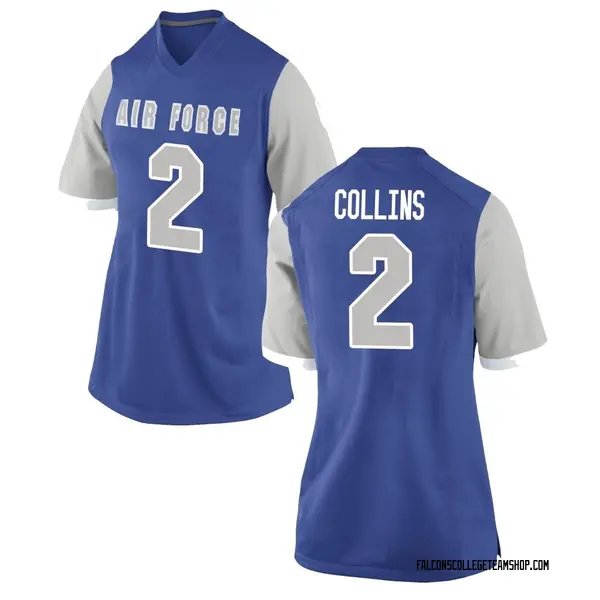 Women's Tyme Collins Air Force Falcons Nike Game Royal Football College Jersey