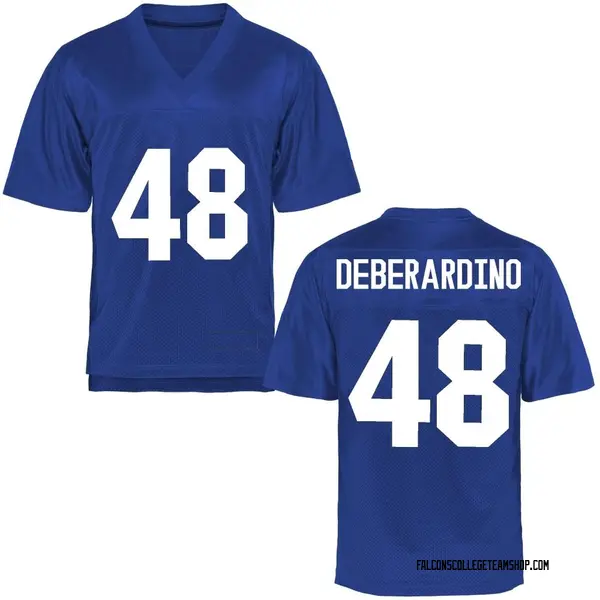 Youth Anthony DeBerardino Air Force Falcons Game Royal Blue Football College Jersey