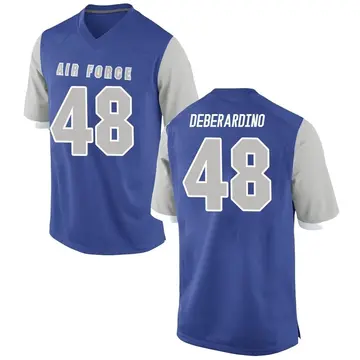Youth Anthony DeBerardino Air Force Falcons Game Royal Football College Jersey