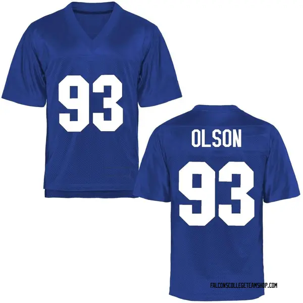 Youth Bryce Olson Air Force Falcons Replica Royal Blue Football College Jersey
