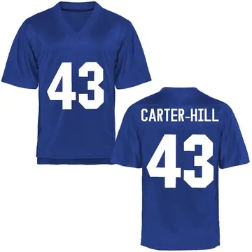 Youth Chances Carter-Hill Air Force Falcons Game Royal Blue Football College Jersey
