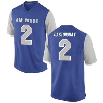Youth Eian Castonguay Air Force Falcons Nike Replica Royal Football College Jersey