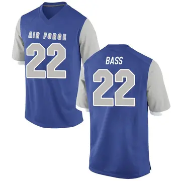 Youth Keegan Bass Air Force Falcons Nike Replica Royal Football College Jersey