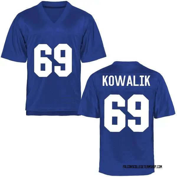 Youth Luca Kowalik Air Force Falcons Game Royal Blue Football College Jersey
