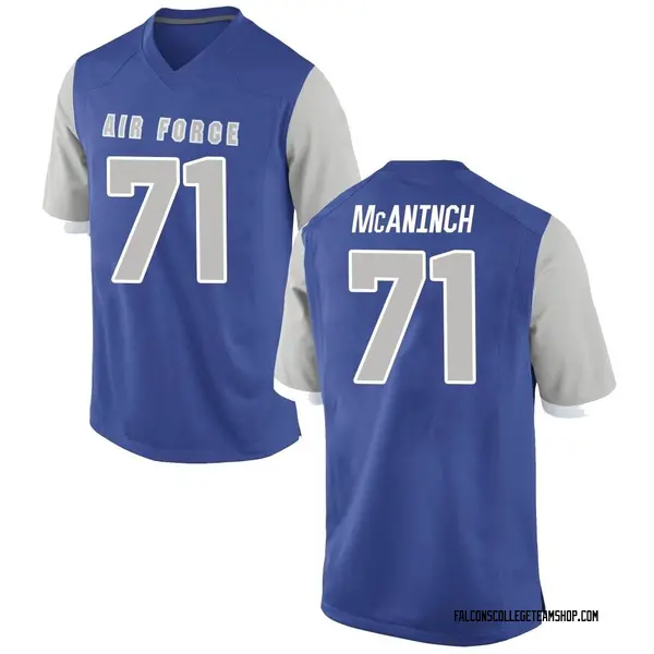 Youth Michael McAninch Air Force Falcons Nike Game Royal Football College Jersey