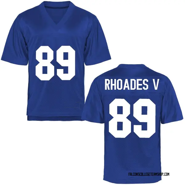 Youth Samuel Rhoades V Air Force Falcons Game Royal Blue Football College Jersey