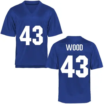 Youth Travis Wood Air Force Falcons Game Royal Blue Football College Jersey
