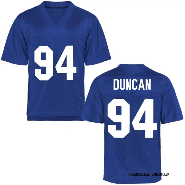 Youth Will Duncan Air Force Falcons Replica Royal Blue Football College Jersey